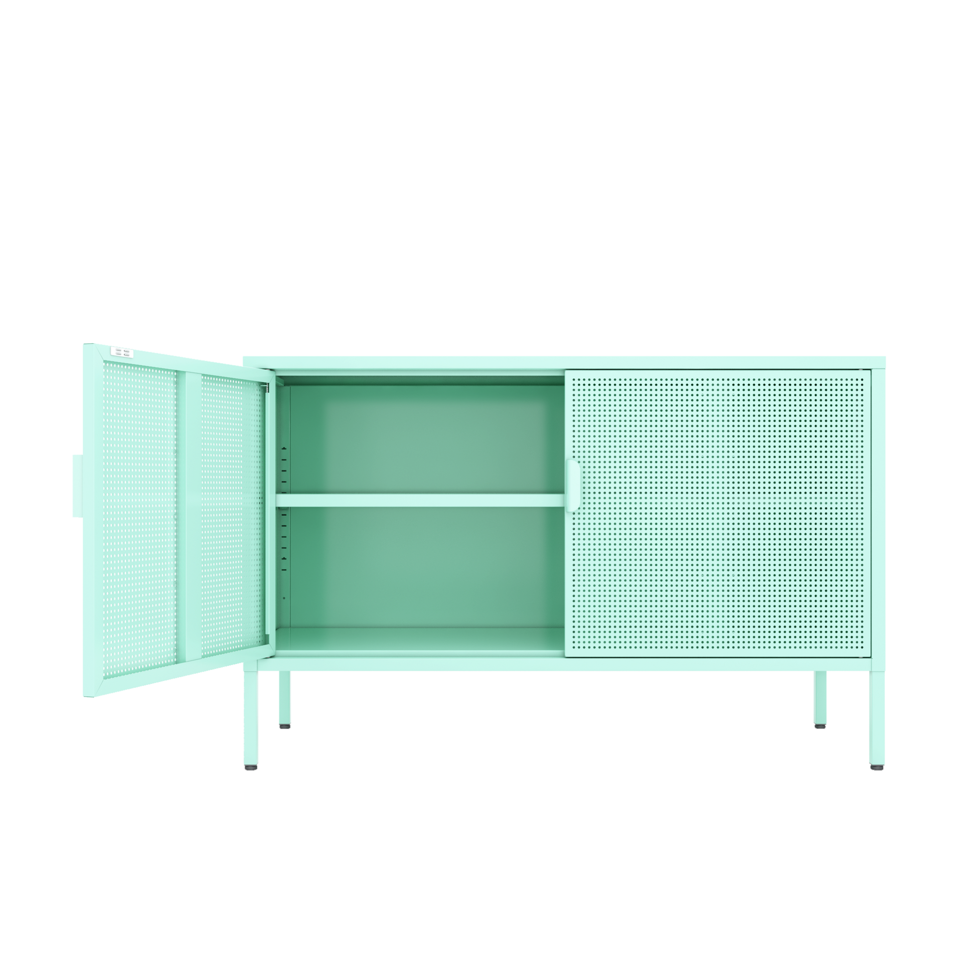 Metal Storage Locker Cabinet, Adjustable Shelves