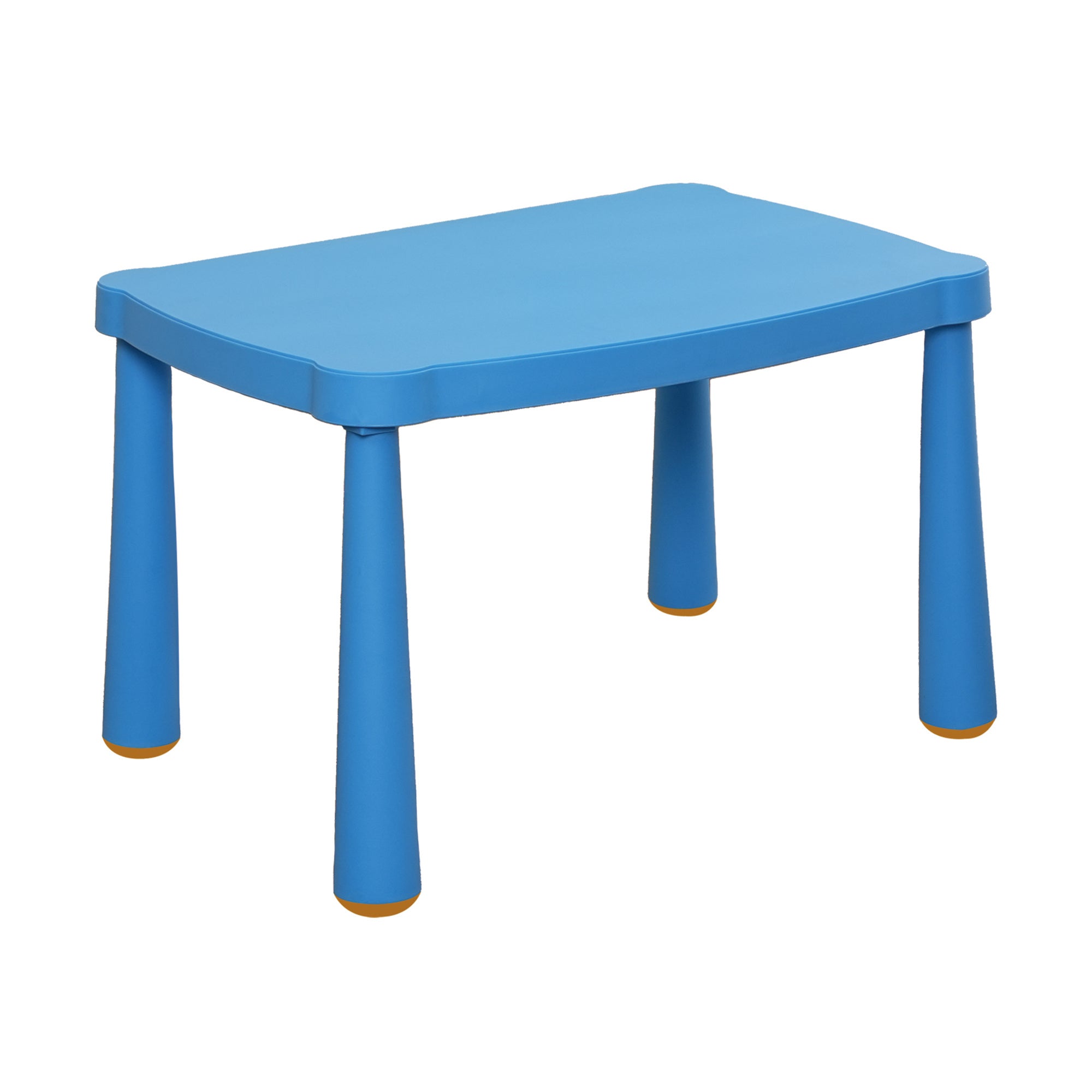 Kids Table,Plastic Children Activity Rectangular Table For School,Home,Play,Reading Dining,Kindergarten Enlarge Size Blue Plastic