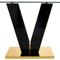 Large Modern Minimalist Rectangular Glass Dining Table For 6 8 With 0.4