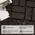 Patio Interlocking Deck Tiles, 12