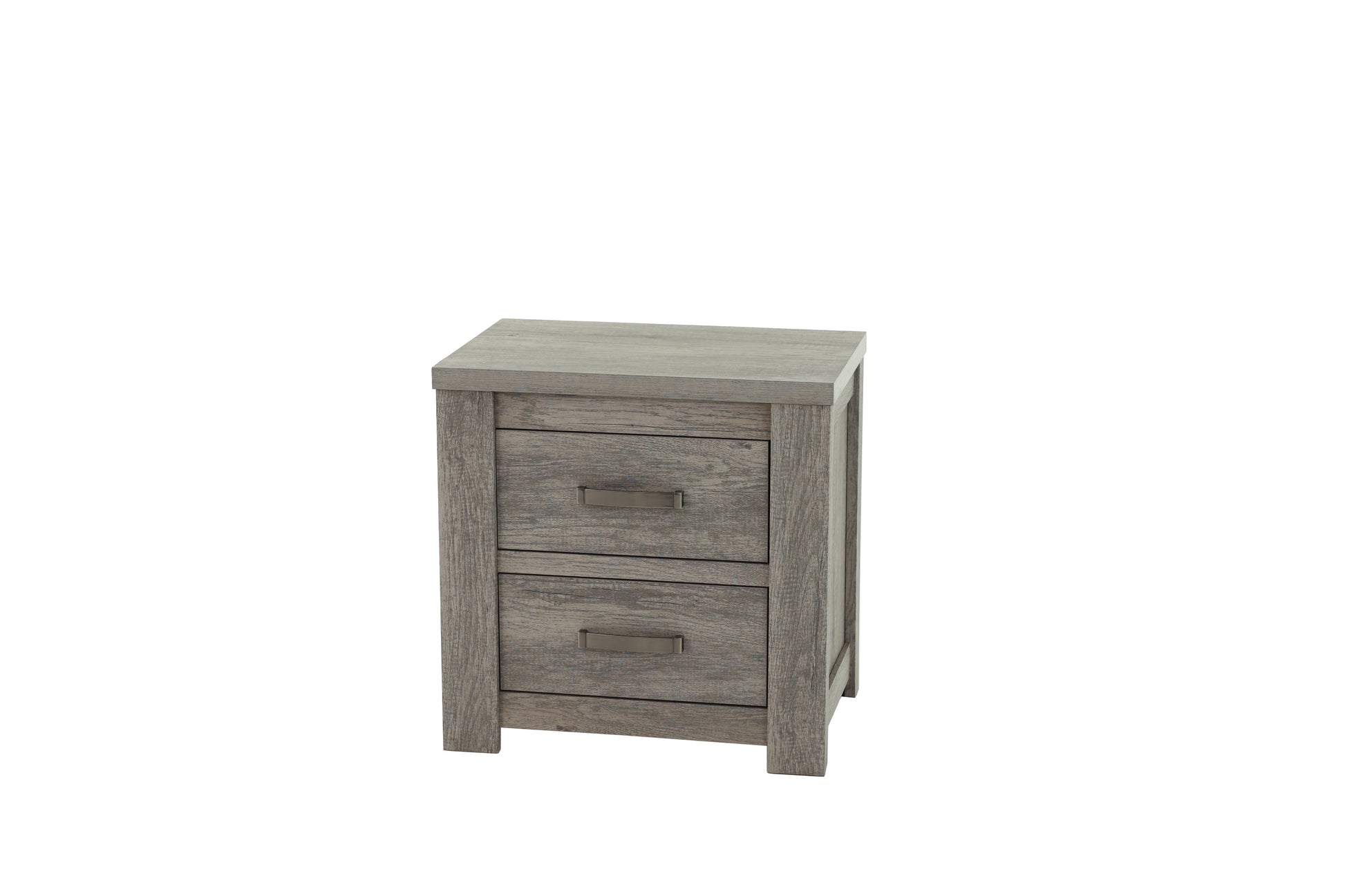 Nightstand In Light Gray Oak Light Gray Wood