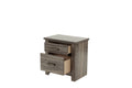 Nightstand In Gray Oak Brown Gray Wood