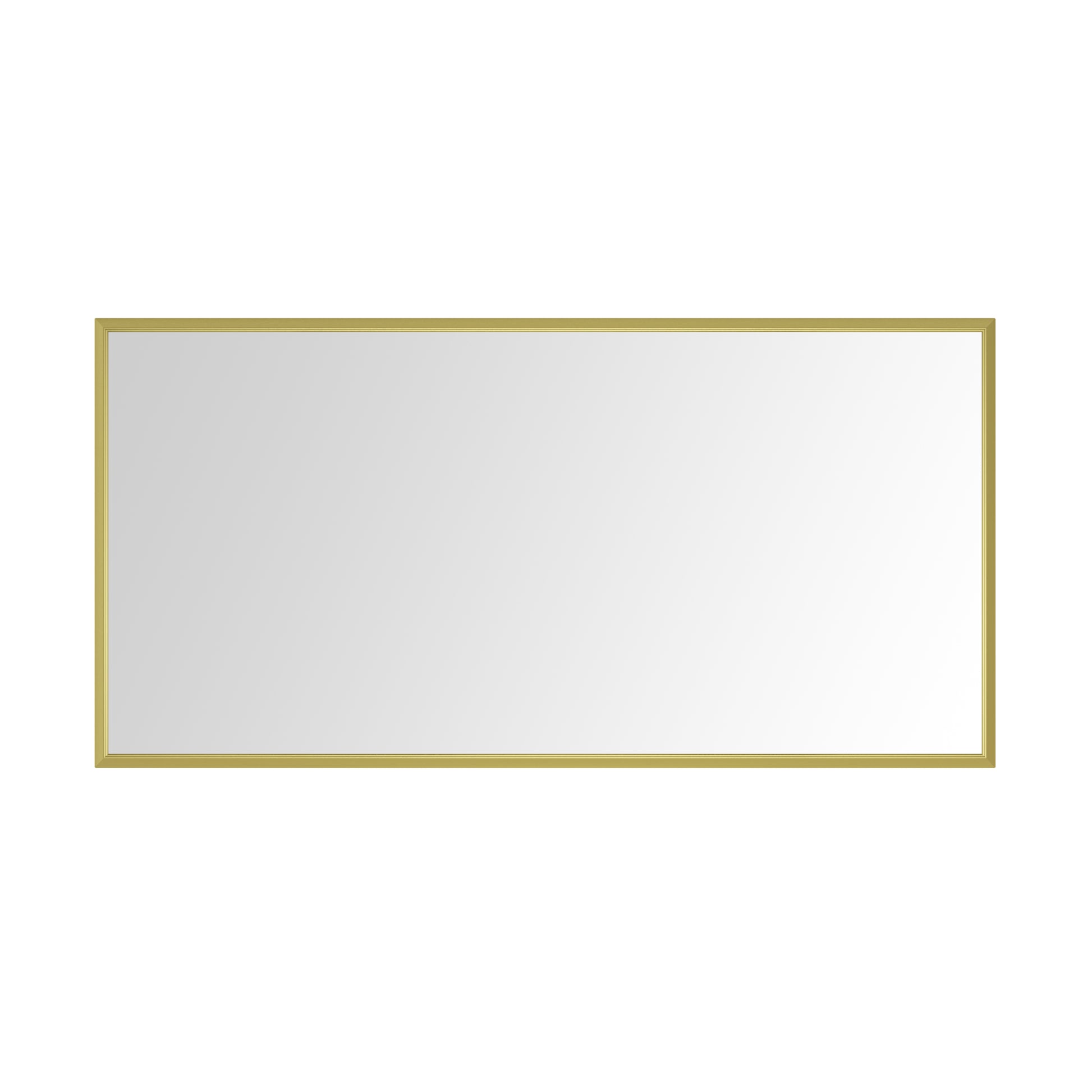 96in. W x 48in. H Metal Framed Bathroom Mirror for gold-aluminium