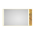 84x 48Inch LED Mirror Bathroom Vanity Mirror with Back gold-aluminium