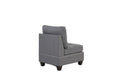 Modular Set 3Pc In Gray Gray Fabric