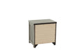 Nightstand In Light Gray Oak Light Gray Wood