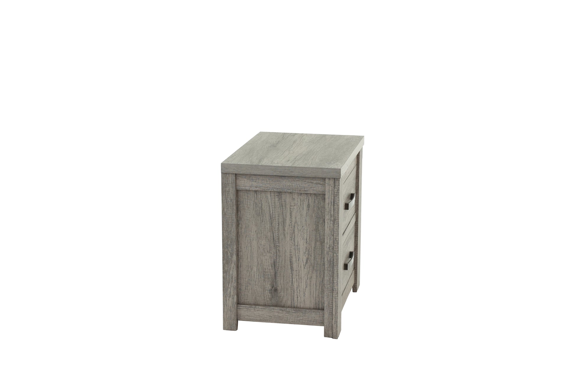 Nightstand In Light Gray Oak Light Gray Wood