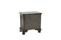 Nightstand In Antique Cherry Dark Brown Wood