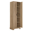 Storage Cabinet With Two Doors For Bathroom, Office, Adjustable Shelf, Mdf Board, Brown Brown Mdf