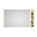 84x 48Inch LED Mirror Bathroom Vanity Mirror with Back gold-aluminium