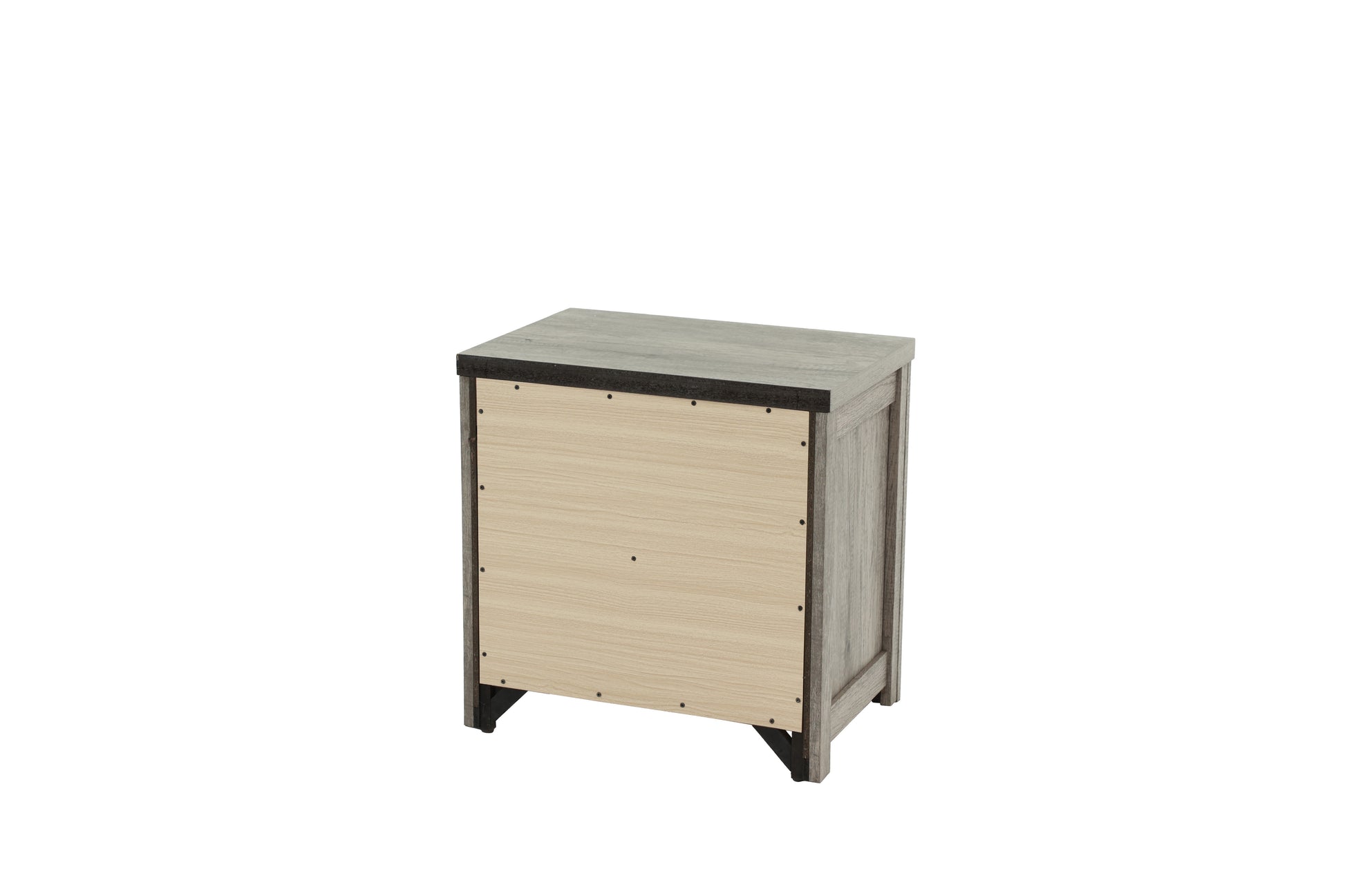 Nightstand In Light Gray Oak Light Gray Wood