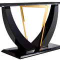 Modern Minimalist And Luxurious Black Imitation Marble Texture Dining Table Rectangular Office Desk.Game Desk .Desk.For Dining Room, Living Room, Terrace, Kitchen F 907 Black Mdf