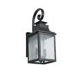 Large Outdoor Wall Lamps With Glass Supports Multiple Types Of Light Bulbs 1 Pack Black Modern Glass Aluminium