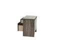 Nightstand In Gray Oak Brown Gray Wood