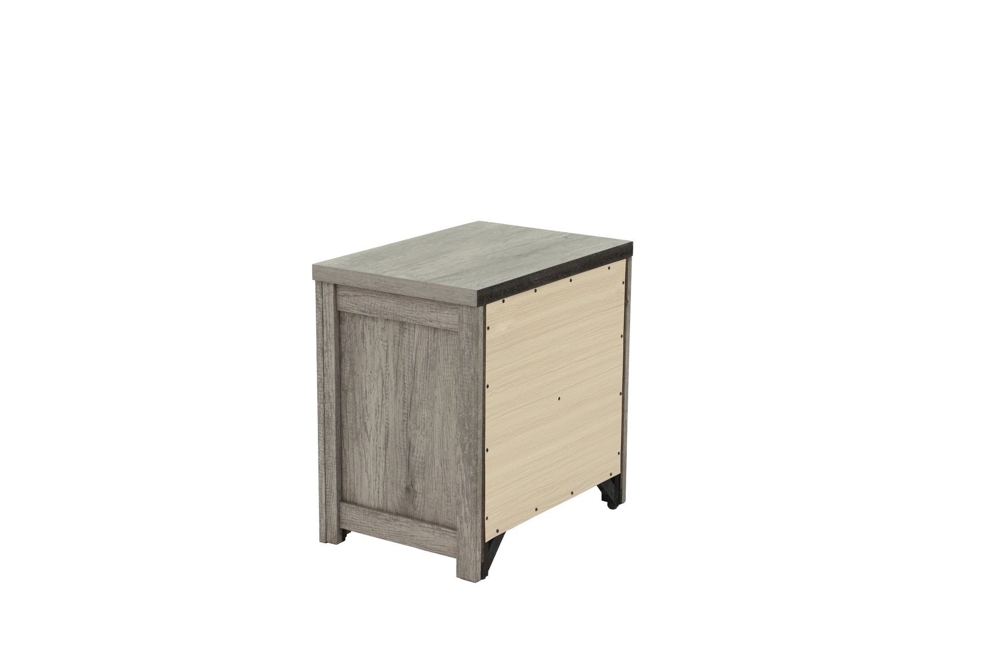 Nightstand In Light Gray Oak Light Gray Wood