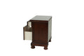 Nightstand In Antique Cherry Dark Brown Wood