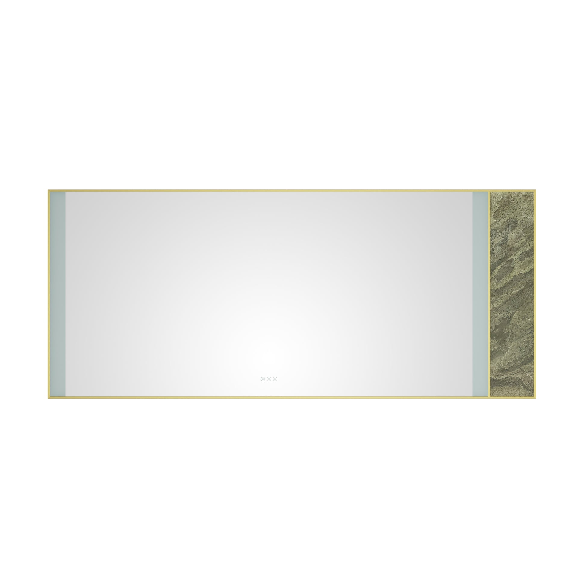 84x 36Inch LED Mirror Bathroom Vanity Mirror with Back gold-aluminium