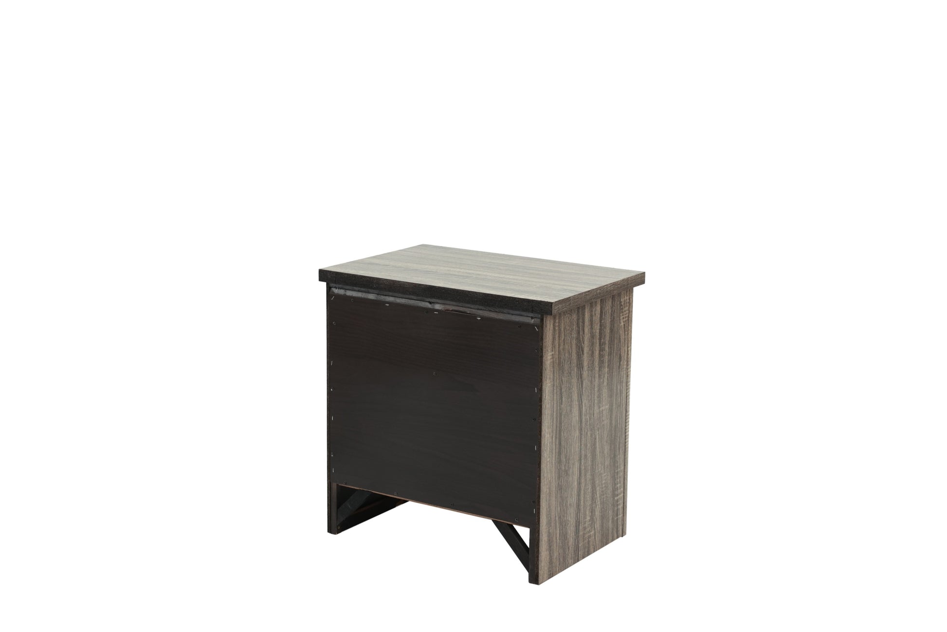 Nightstand In Gray Oak Brown Gray Wood