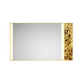 60 x 36Inch LED Mirror Bathroom Vanity Mirror with gold-aluminium