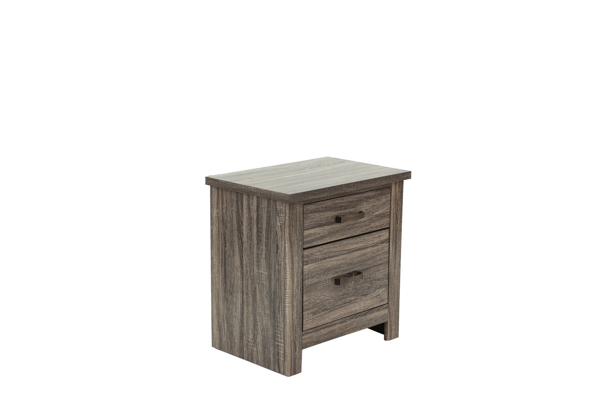 Nightstand In Gray Oak Brown Gray Wood