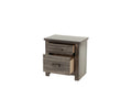 Nightstand In Gray Oak Brown Gray Wood