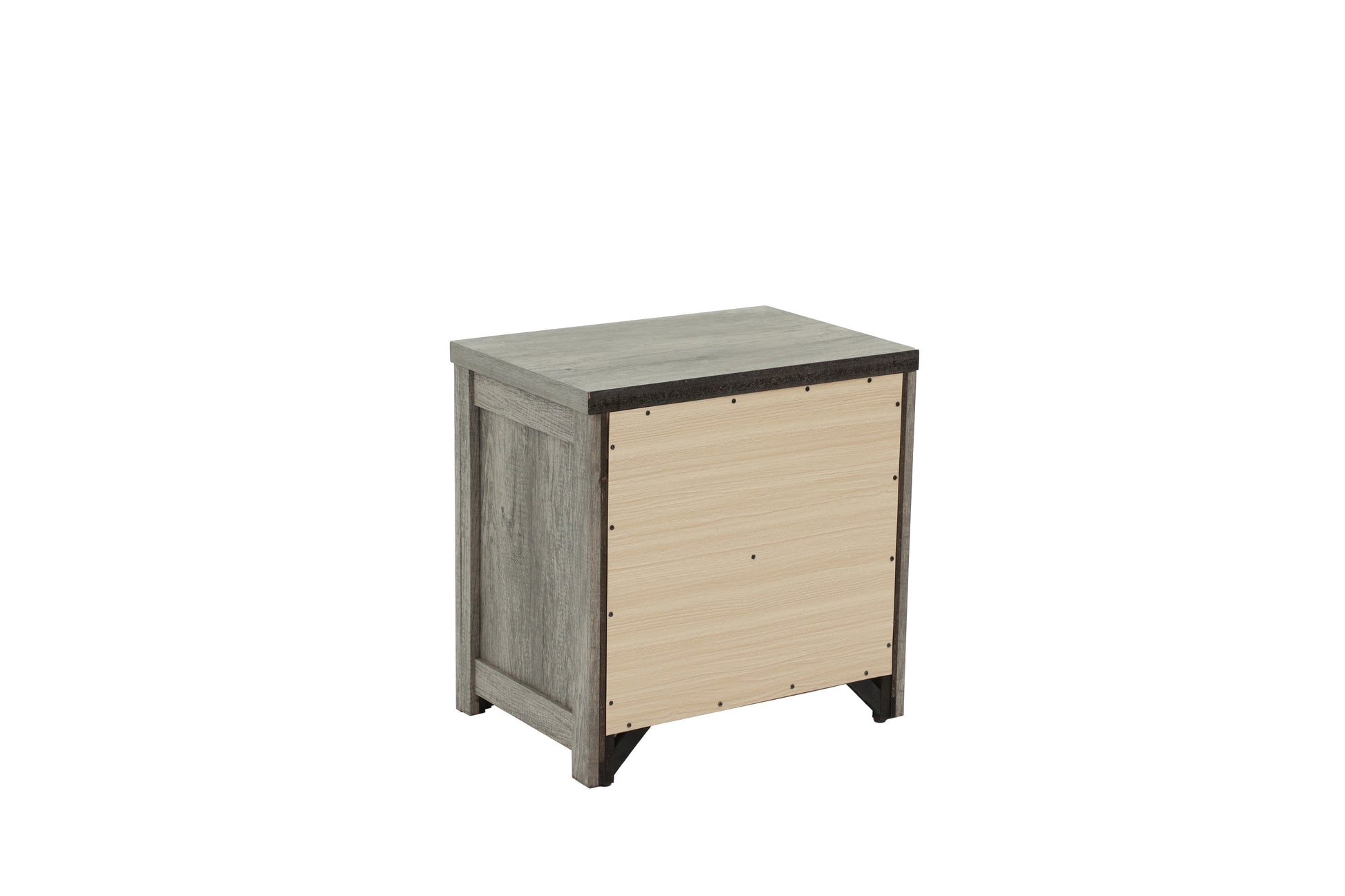 Nightstand In Light Gray Oak Light Gray Wood