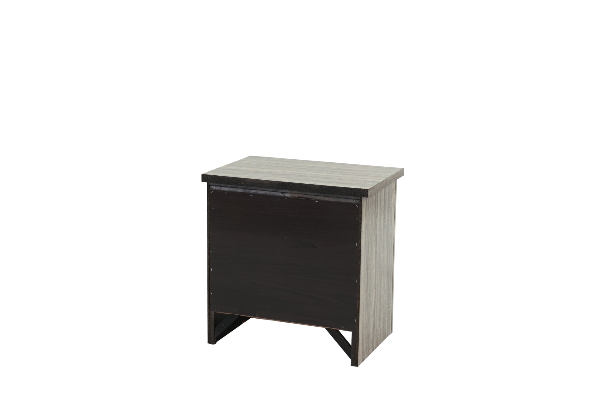 Nightstand In Gray Oak Brown Gray Wood