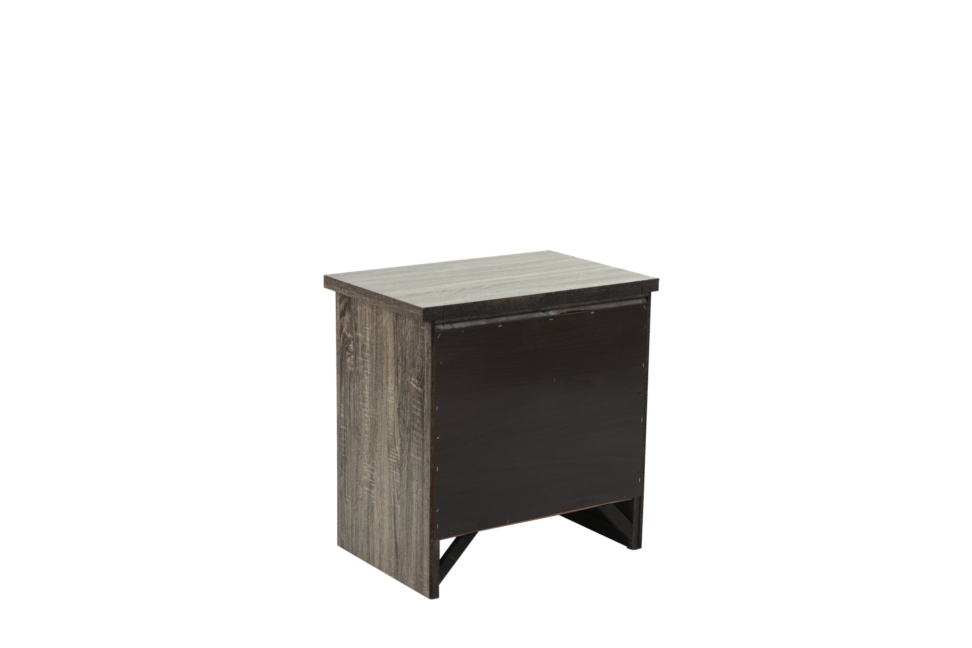 Nightstand In Gray Oak Brown Gray Wood