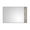 72x 48Inch LED Mirror Bathroom Vanity Mirror with Back matte black-aluminium