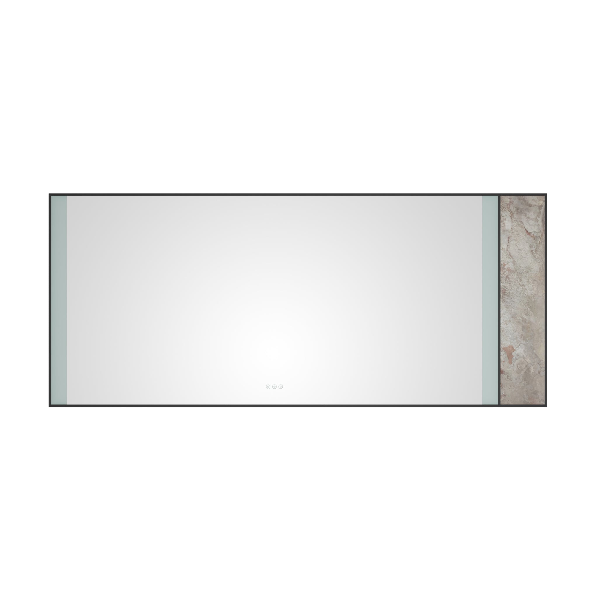 84x 36Inch LED Mirror Bathroom Vanity Mirror with Back matt black-aluminium