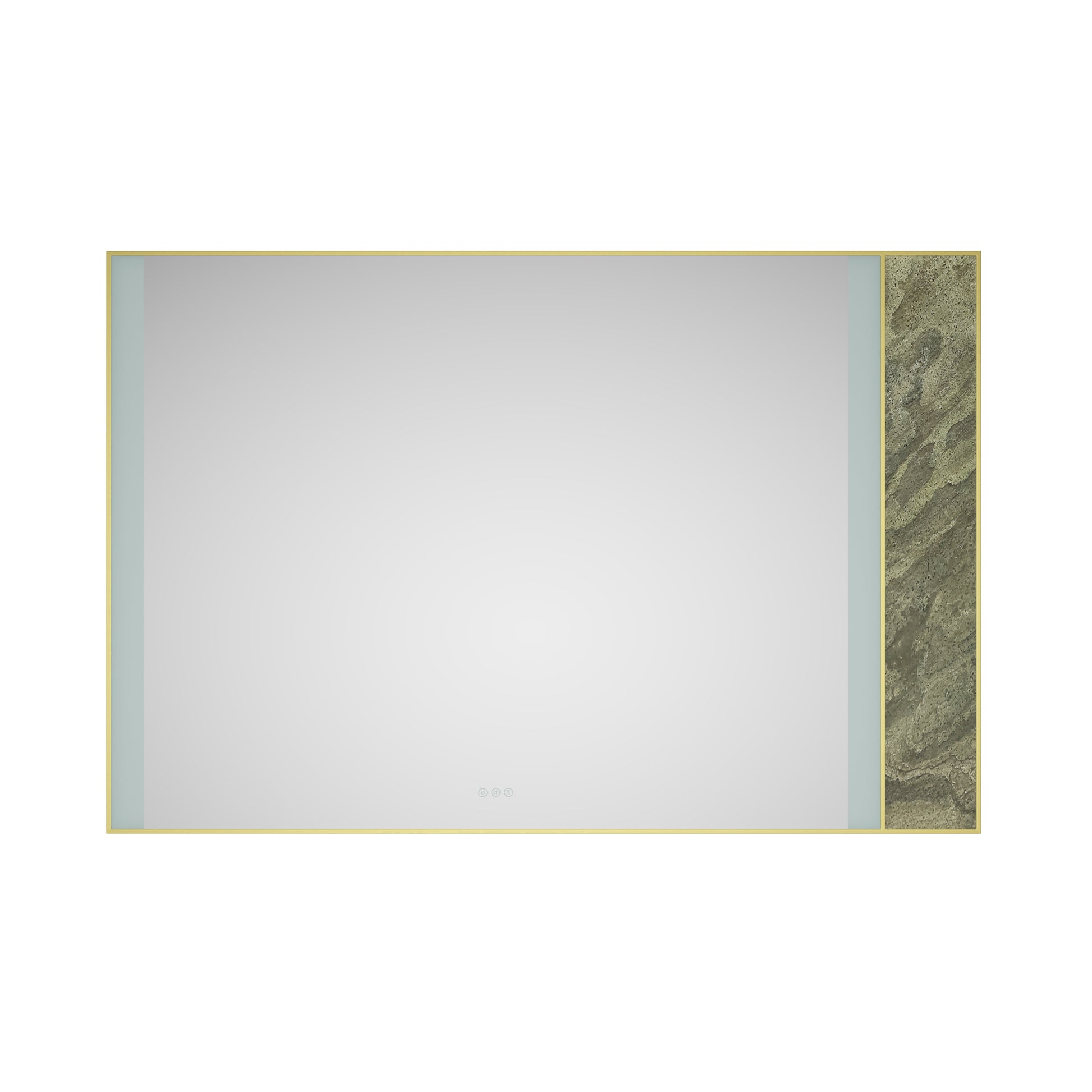 72x 48Inch LED Mirror Bathroom Vanity Mirror with Back gold-aluminium