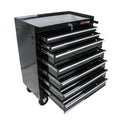 7 Drawers Multifunctional Tool Cart With Wheels Black Black Steel