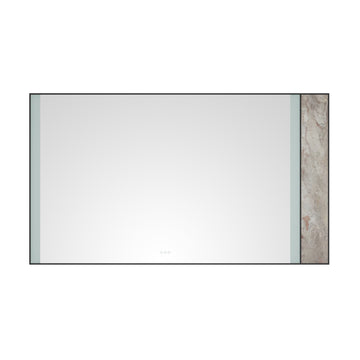 84x 48Inch LED Mirror Bathroom Vanity Mirror with Back matt black-aluminium