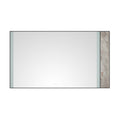 84x 48Inch LED Mirror Bathroom Vanity Mirror with Back matt black-aluminium
