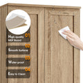 Storage Cabinet With Two Doors For Bathroom, Office, Adjustable Shelf, Mdf Board, Brown Old Sku:Wf302824Aad Brown Mdf