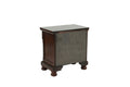 Nightstand In Antique Cherry Dark Brown Wood