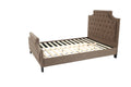 Full Bed In Brown Brown Fabric