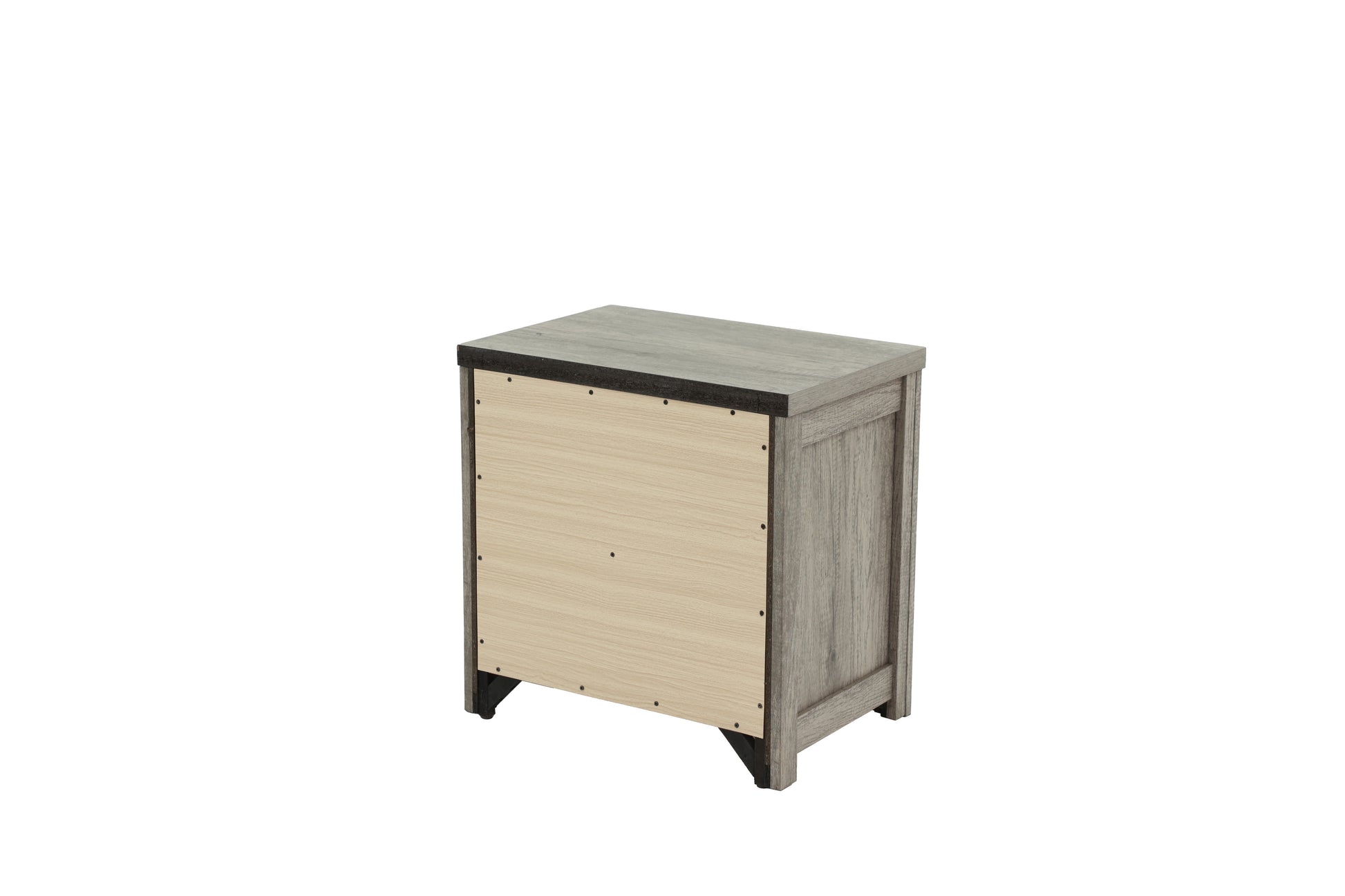 Nightstand In Light Gray Oak Light Gray Wood