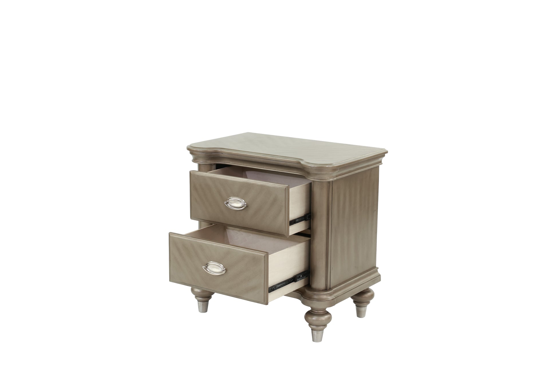 Nightstand In Champagne Champagne Wood