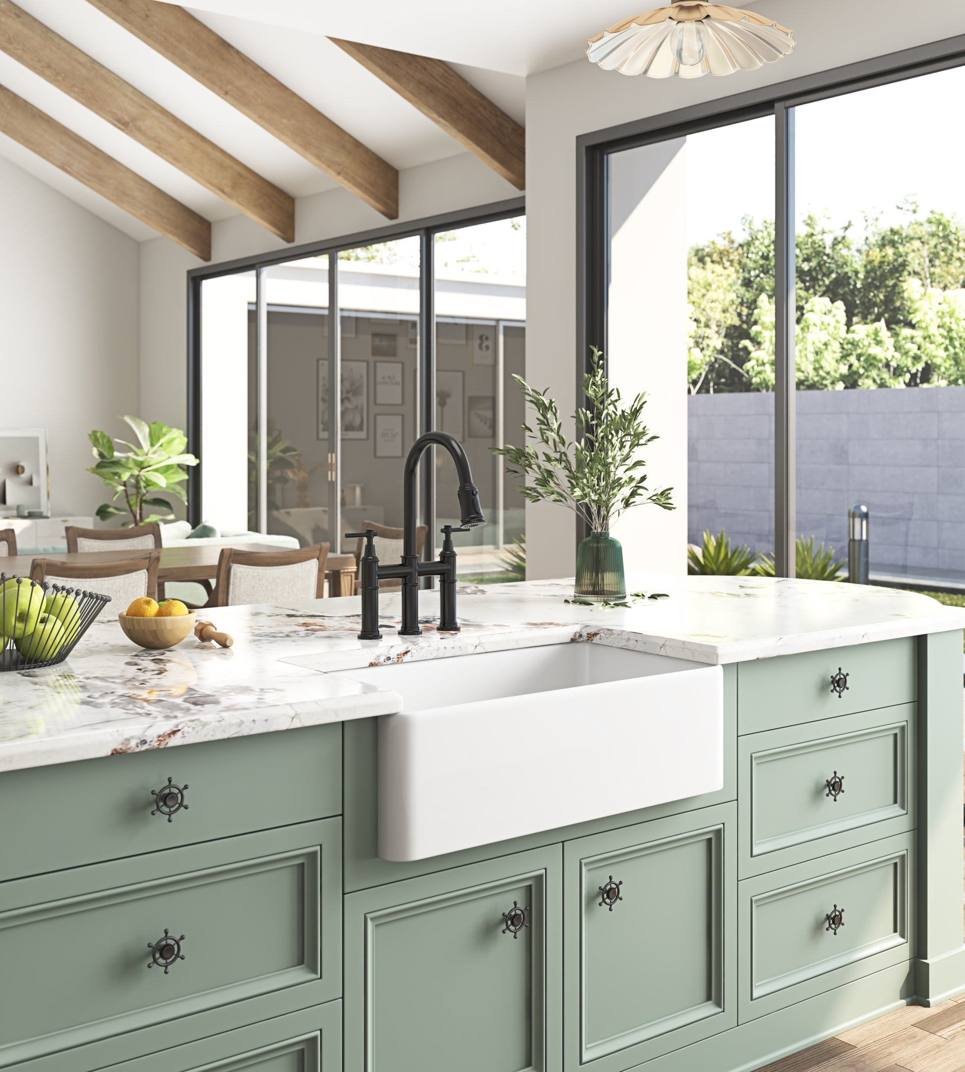 Inch White Farmhouse Sink Deep Apron Sink Undermount Farmhouse Kitchen Sink Single Farm Sink White Fireclay