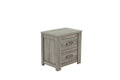 Nightstand In Light Gray Oak Light Gray Wood