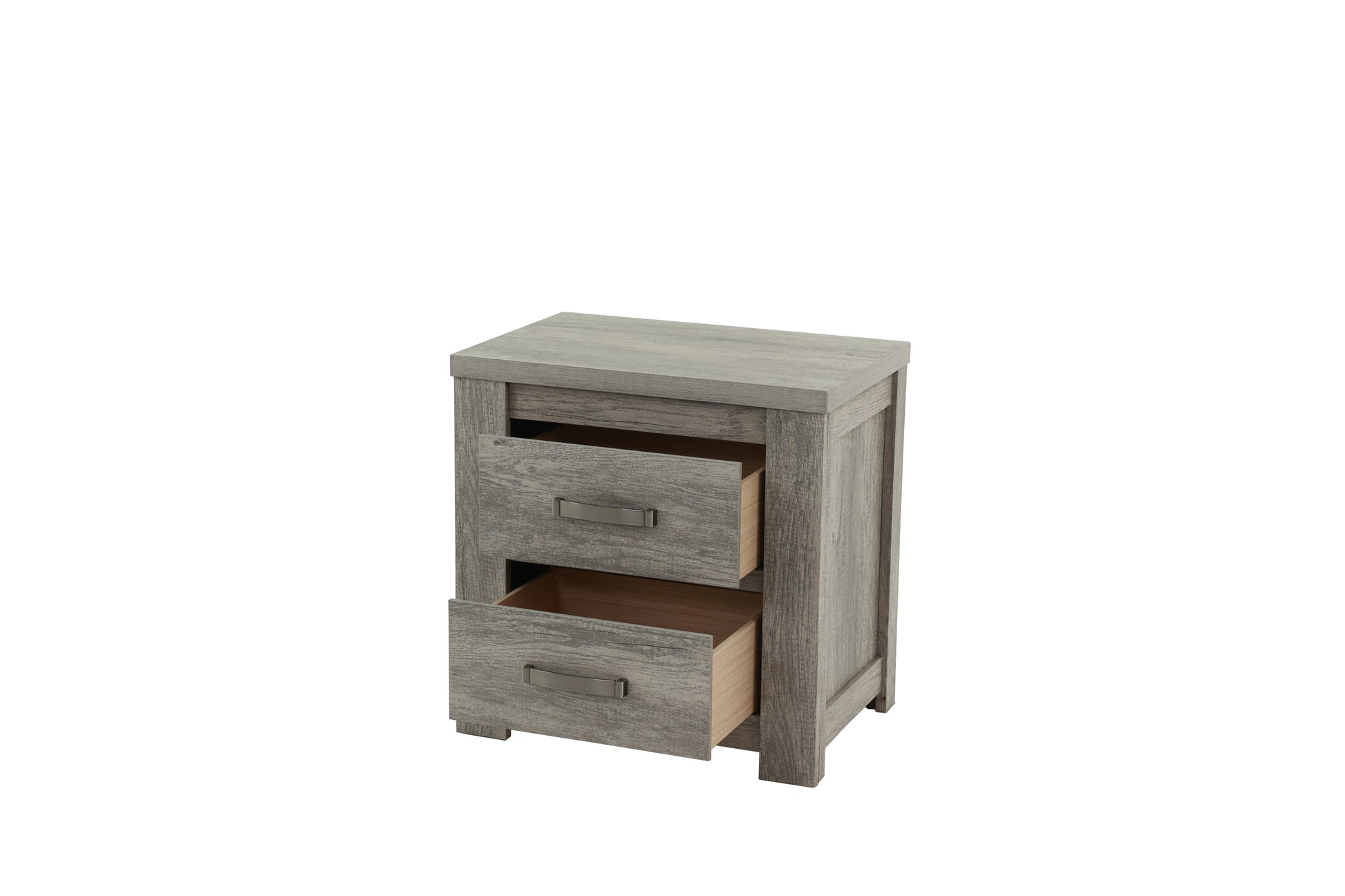 Nightstand In Light Gray Oak Light Gray Wood