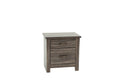 Nightstand In Gray Oak Brown Gray Wood