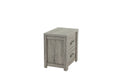 Nightstand In Light Gray Oak Light Gray Wood