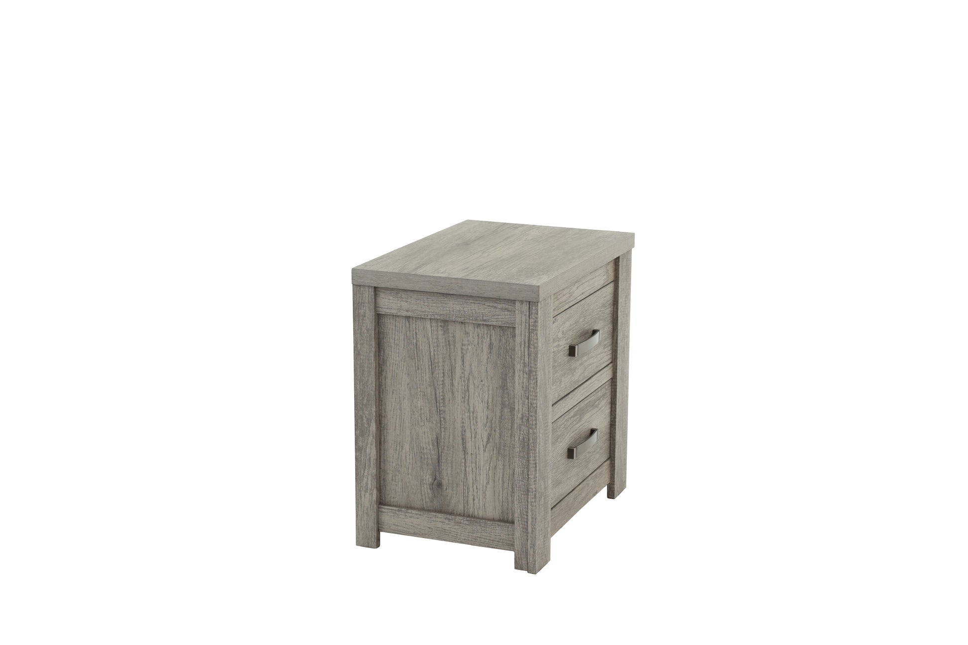 Nightstand In Light Gray Oak Light Gray Wood