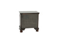 Nightstand In Antique Cherry Dark Brown Wood