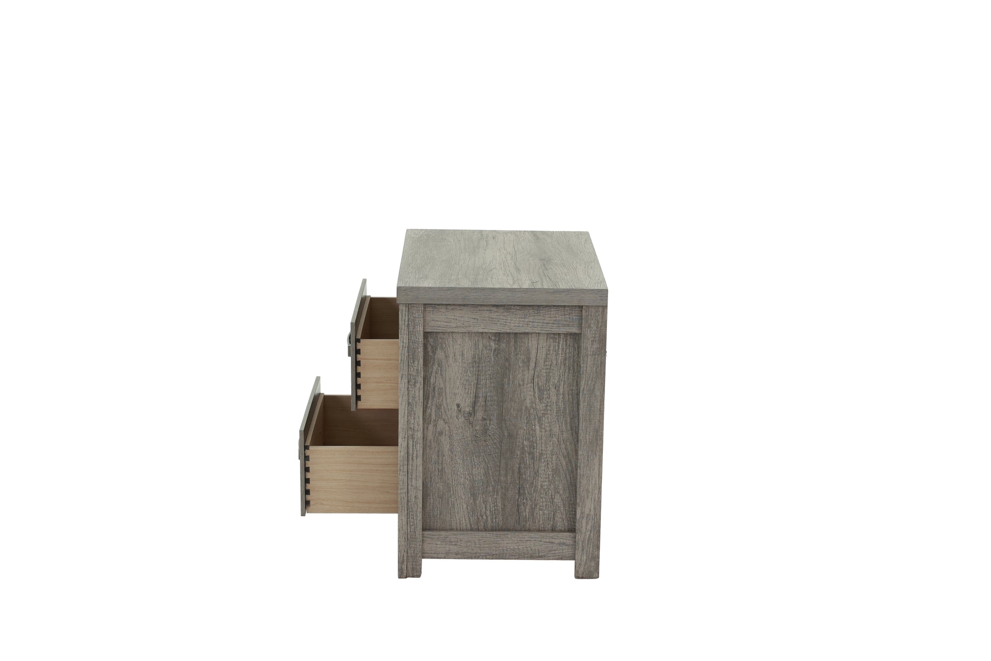 Nightstand In Light Gray Oak Light Gray Wood