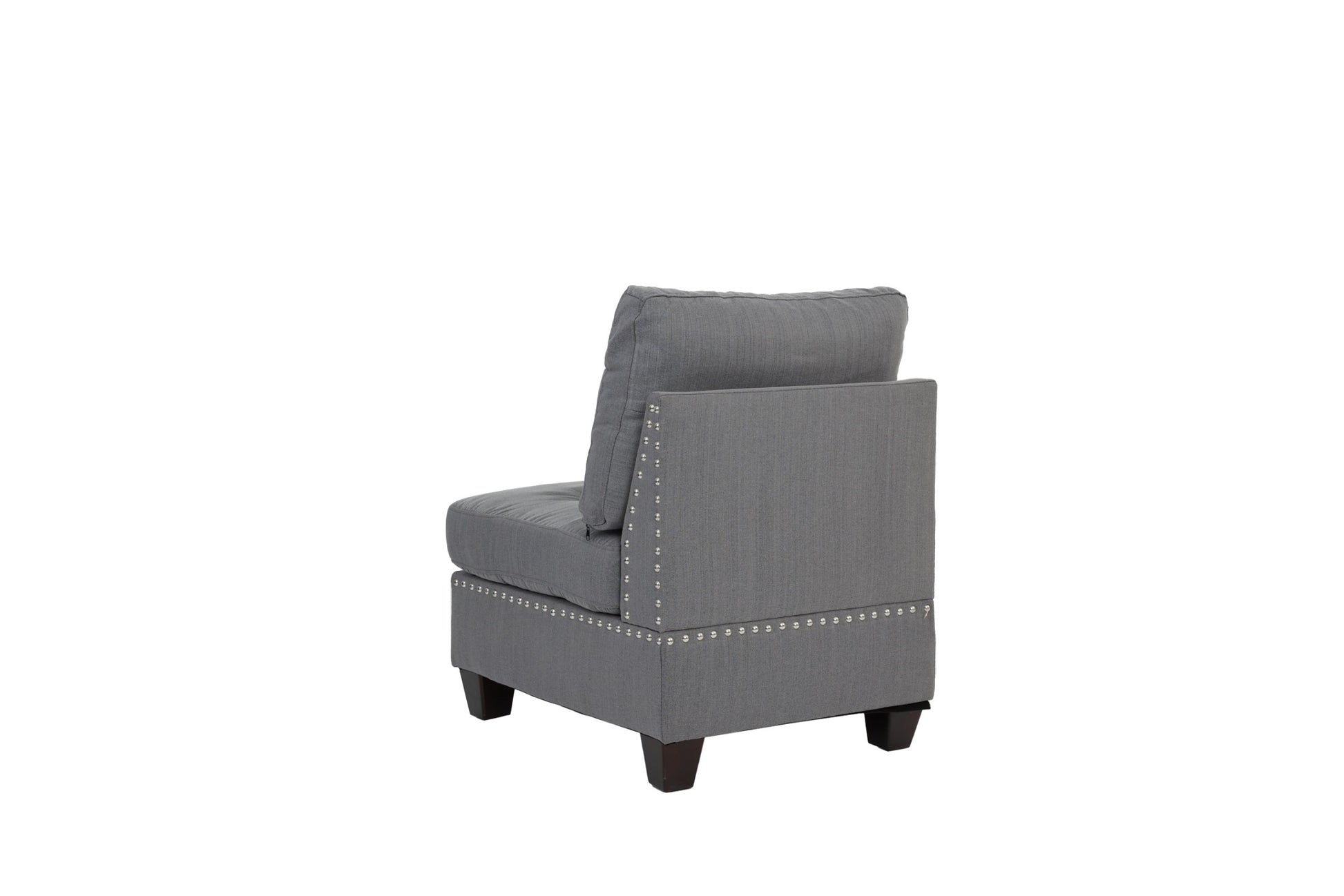 Modular Set 3Pc In Gray Gray Fabric