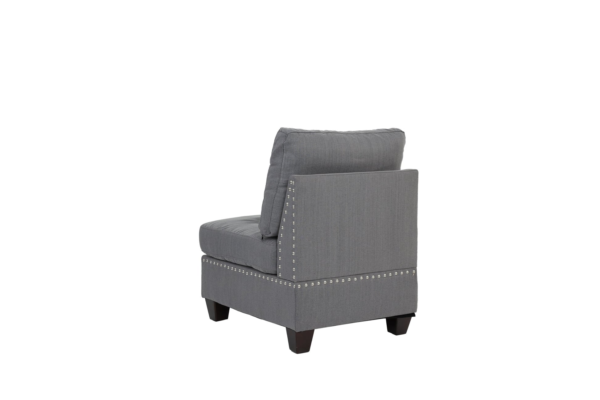 Modular Set 4Pc In Gray Gray Fabric