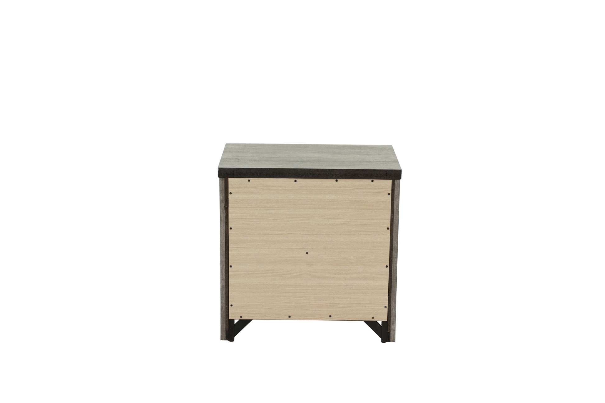 Nightstand In Light Gray Oak Light Gray Wood